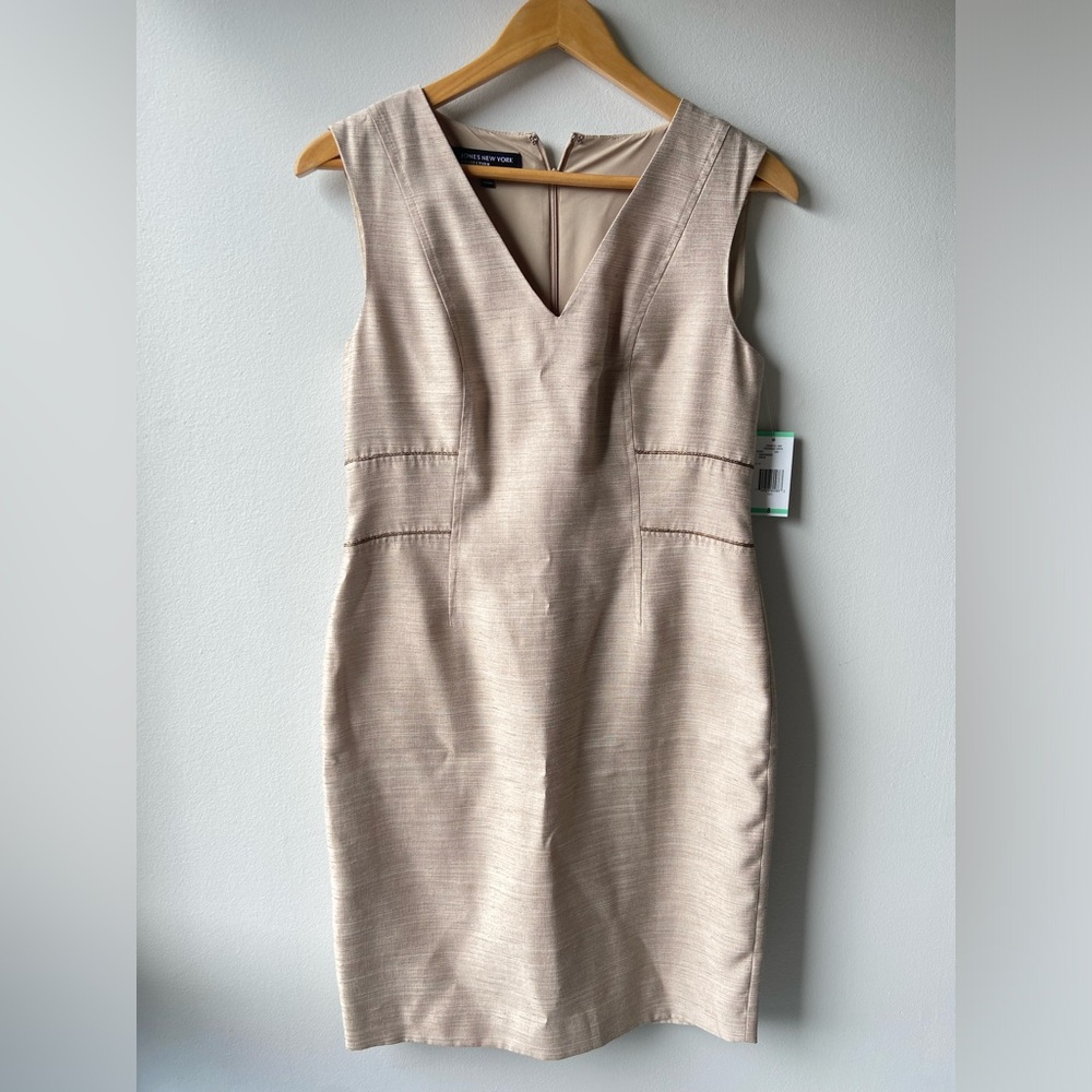 Jones New York beige dress NWT